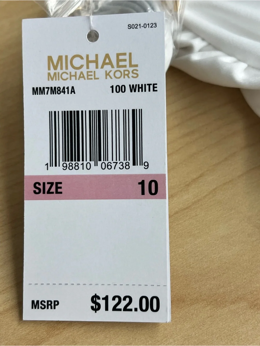 Michael Kors White Swimsuit with Racerback